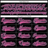 Custom Black Pink-Light Blue Hockey Lace Neck Jersey Custom Black Pink-Light Blue Hockey Lace Neck Jersey