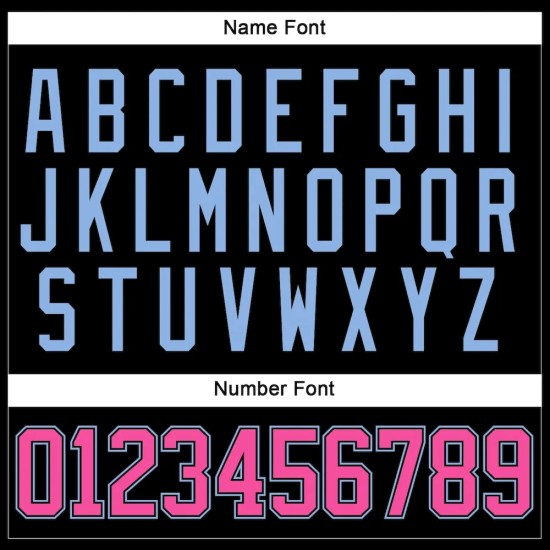 Custom Black Pink-Light Blue Hockey Lace Neck Jersey Custom Black Pink-Light Blue Hockey Lace Neck Jersey