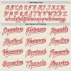 Custom Cream Cream-Red Bomber Full-Snap Varsity Letterman Jacket Custom Cream Cream-Red Bomber Full-Snap Varsity Letterman Jacket