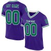 Custom Purple Kelly Green-White Mesh Authentic Throwback Football Jersey Custom Purple Kelly Green-White Mesh Authentic Throwback Football Jersey