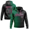 Custom Stitched Black Kelly Green-Pink Gradient Fashion Sports Pullover Sweatshirt Hoodie Custom Stitched Black Kelly Green-Pink Gradient Fashion Sports Pullover Sweatshirt Hoodie
