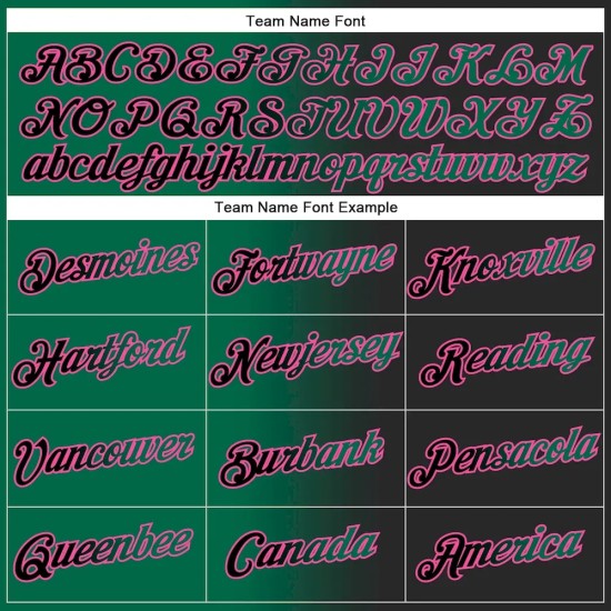 Custom Stitched Black Kelly Green-Pink Gradient Fashion Sports Pullover Sweatshirt Hoodie Custom Stitched Black Kelly Green-Pink Gradient Fashion Sports Pullover Sweatshirt Hoodie