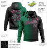 Custom Stitched Black Kelly Green-Pink Gradient Fashion Sports Pullover Sweatshirt Hoodie Custom Stitched Black Kelly Green-Pink Gradient Fashion Sports Pullover Sweatshirt Hoodie