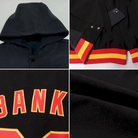 Custom Black Teal-White Gradient Square Shape 3D Pattern Design Bomber Full-Snap Varsity Letterman Hoodie Jacket Custom Black Teal-White Gradient Square Shape 3D Pattern Design Bomber Full-Snap Varsity Letterman Hoodie Jacket