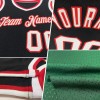 Custom Hunter Green Red-White Authentic Throwback Basketball Jersey Custom Hunter Green Red-White Authentic Throwback Basketball Jersey