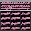 Custom Black Pink Light Blue-White Authentic Gradient Fashion Baseball Jersey Custom Black Pink Light Blue-White Authentic Gradient Fashion Baseball Jersey