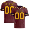 Custom Burgundy Gold-Navy Mesh Authentic Football Jersey Custom Burgundy Gold-Navy Mesh Authentic Football Jersey