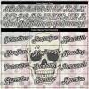 Custom City Cream Black 3D Skull Fashion Performance T-Shirt Custom City Cream Black 3D Skull Fashion Performance T-Shirt