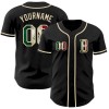 Custom Black Vintage Mexican Flag-Cream Authentic Baseball Jersey Custom Black Vintage Mexican Flag-Cream Authentic Baseball Jersey