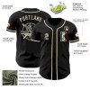 Custom Black Vintage Mexican Flag-Cream Authentic Baseball Jersey Custom Black Vintage Mexican Flag-Cream Authentic Baseball Jersey