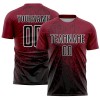 Custom Crimson Black-White Abstract Fragment Art Sublimation Soccer Uniform Jersey Custom Crimson Black-White Abstract Fragment Art Sublimation Soccer Uniform Jersey