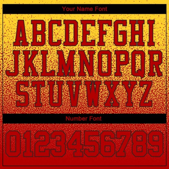 Custom Stitched Gold Red-Black Fade Fashion Sports Pullover Sweatshirt Hoodie Custom Stitched Gold Red-Black Fade Fashion Sports Pullover Sweatshirt Hoodie