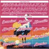 Custom Neon Pink White 3D Pattern Design Animal Crane Performance T-Shirt Custom Neon Pink White 3D Pattern Design Animal Crane Performance T-Shirt