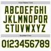 Custom White Green-Gold Authentic Baseball Jersey Custom White Green-Gold Authentic Baseball Jersey