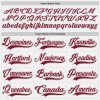 Custom White Crimson-Gray Hockey Lace Neck Jersey Custom White Crimson-Gray Hockey Lace Neck Jersey