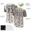 Custom City Cream Black-White 3D Skull And American Flag Performance T-Shirt Custom City Cream Black-White 3D Skull And American Flag Performance T-Shirt