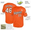 Custom Orange White-Black Mesh Authentic Throwback Baseball Jersey Custom Orange White-Black Mesh Authentic Throwback Baseball Jersey
