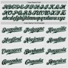 Custom White Kelly Green Pinstripe Black-Kelly Green Authentic Raglan Sleeves Baseball Jersey Custom White Kelly Green Pinstripe Black-Kelly Green Authentic Raglan Sleeves Baseball Jersey