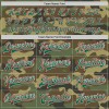 Custom Camo Red-Kelly Green Bomber Full-Snap Varsity Letterman Salute To Service Jacket Custom Camo Red-Kelly Green Bomber Full-Snap Varsity Letterman Salute To Service Jacket