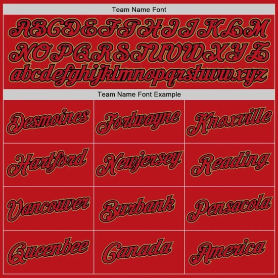 Custom Red Red-Black Authentic Baseball Jersey Custom Red Red-Black Authentic Baseball Jersey