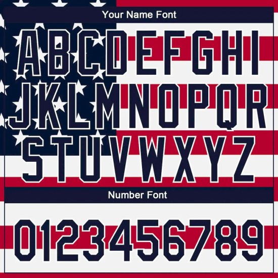 Custom White Navy-Red 3D American Flag Fashion Two-Button Unisex Softball Jersey Custom White Navy-Red 3D American Flag Fashion Two-Button Unisex Softball Jersey