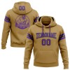 Custom Stitched Old Gold Purple-Black Football Pullover Sweatshirt Hoodie Custom Stitched Old Gold Purple-Black Football Pullover Sweatshirt Hoodie