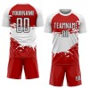 Custom Red White-Black Splash Sublimation Soccer Uniform Jersey Custom Red White-Black Splash Sublimation Soccer Uniform Jersey