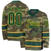 Custom Camo Green-Gold Salute To Service Hockey Jersey Custom Camo Green-Gold Salute To Service Hockey Jersey