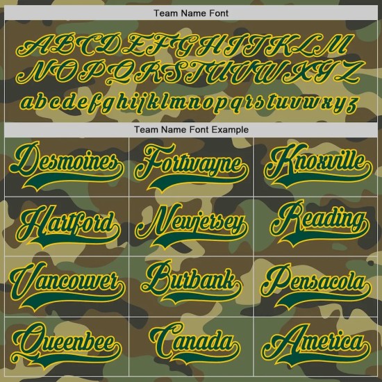 Custom Camo Green-Gold Salute To Service Hockey Jersey Custom Camo Green-Gold Salute To Service Hockey Jersey