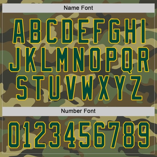 Custom Camo Green-Gold Salute To Service Hockey Jersey Custom Camo Green-Gold Salute To Service Hockey Jersey