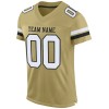 Custom Vegas Gold White-Black Mesh Authentic Football Jersey Custom Vegas Gold White-Black Mesh Authentic Football Jersey