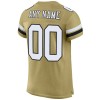 Custom Vegas Gold White-Black Mesh Authentic Football Jersey Custom Vegas Gold White-Black Mesh Authentic Football Jersey