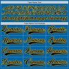 Custom Blue Black-Gold Hockey Jersey Custom Blue Black-Gold Hockey Jersey