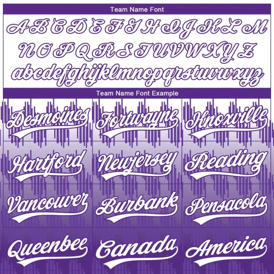 Custom White Purple 3D Pattern Lines Two-Button Unisex Softball Jersey Custom White Purple 3D Pattern Lines Two-Button Unisex Softball Jersey