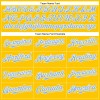 Custom Yellow Light Blue-White Authentic Baseball Jersey Custom Yellow Light Blue-White Authentic Baseball Jersey