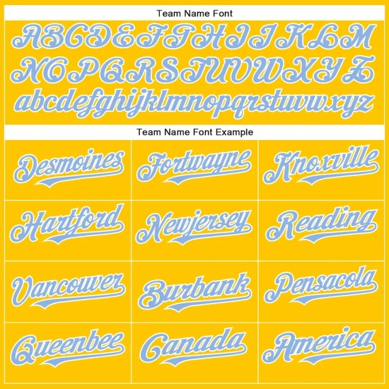 Custom Yellow Light Blue-White Authentic Baseball Jersey Custom Yellow Light Blue-White Authentic Baseball Jersey