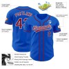 Custom Thunder Blue Crimson-White Authentic Baseball Jersey Custom Thunder Blue Crimson-White Authentic Baseball Jersey